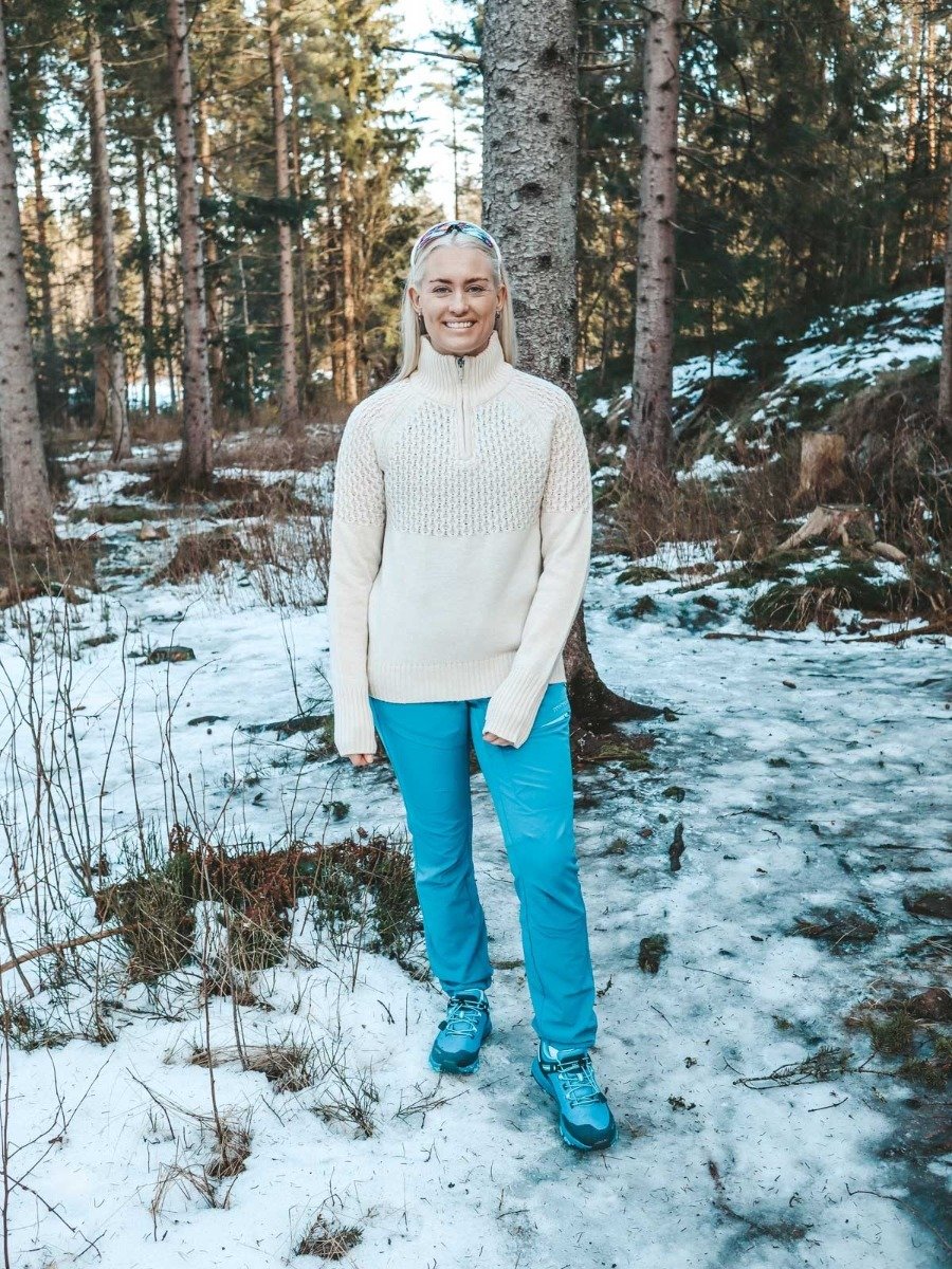 Twentyfour Mellow Wave Ull Half zip Bomull