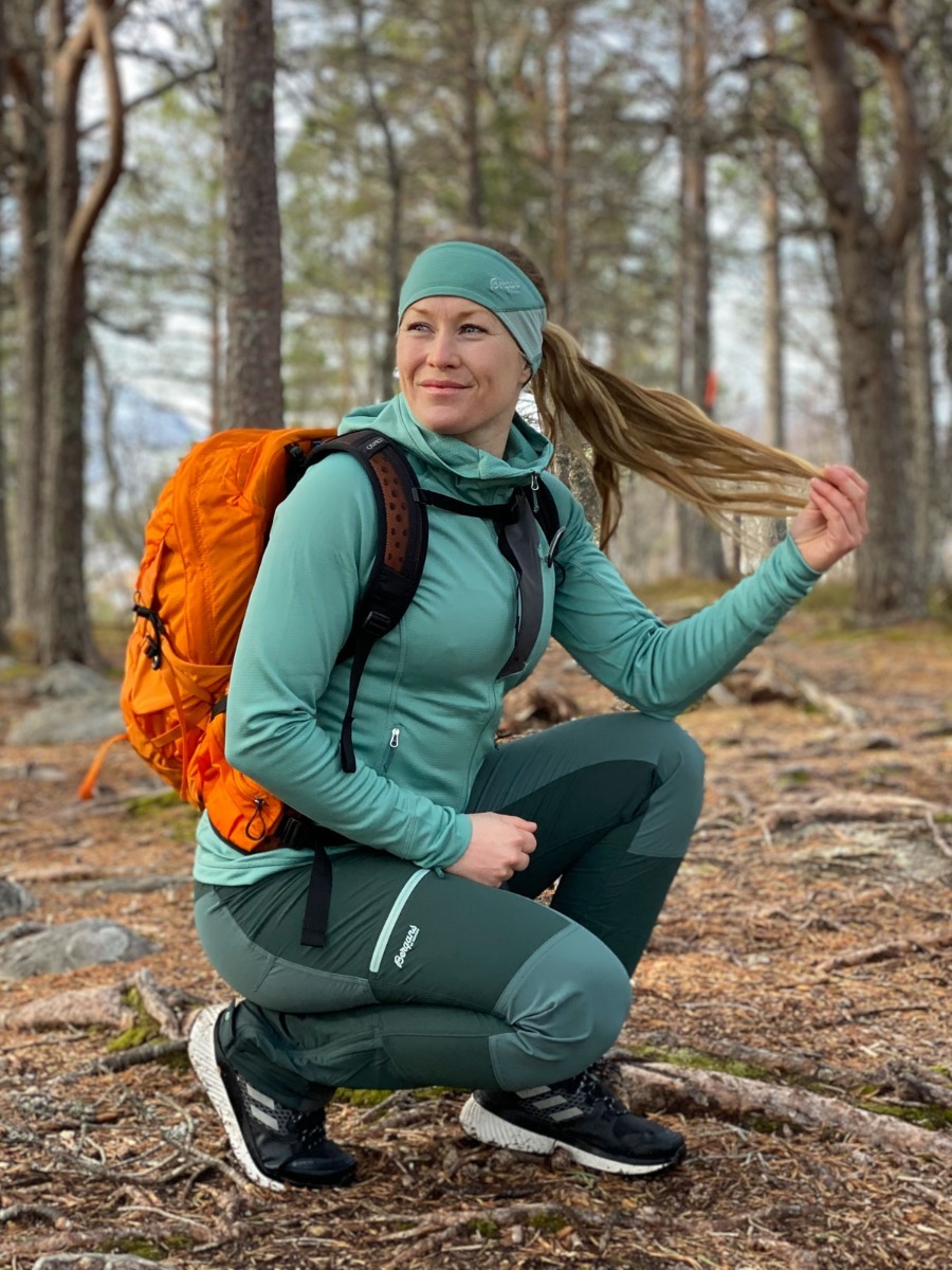 Bergans Cecilie Mountain Softshell Pant Dark Forest Frost / Forest Frost