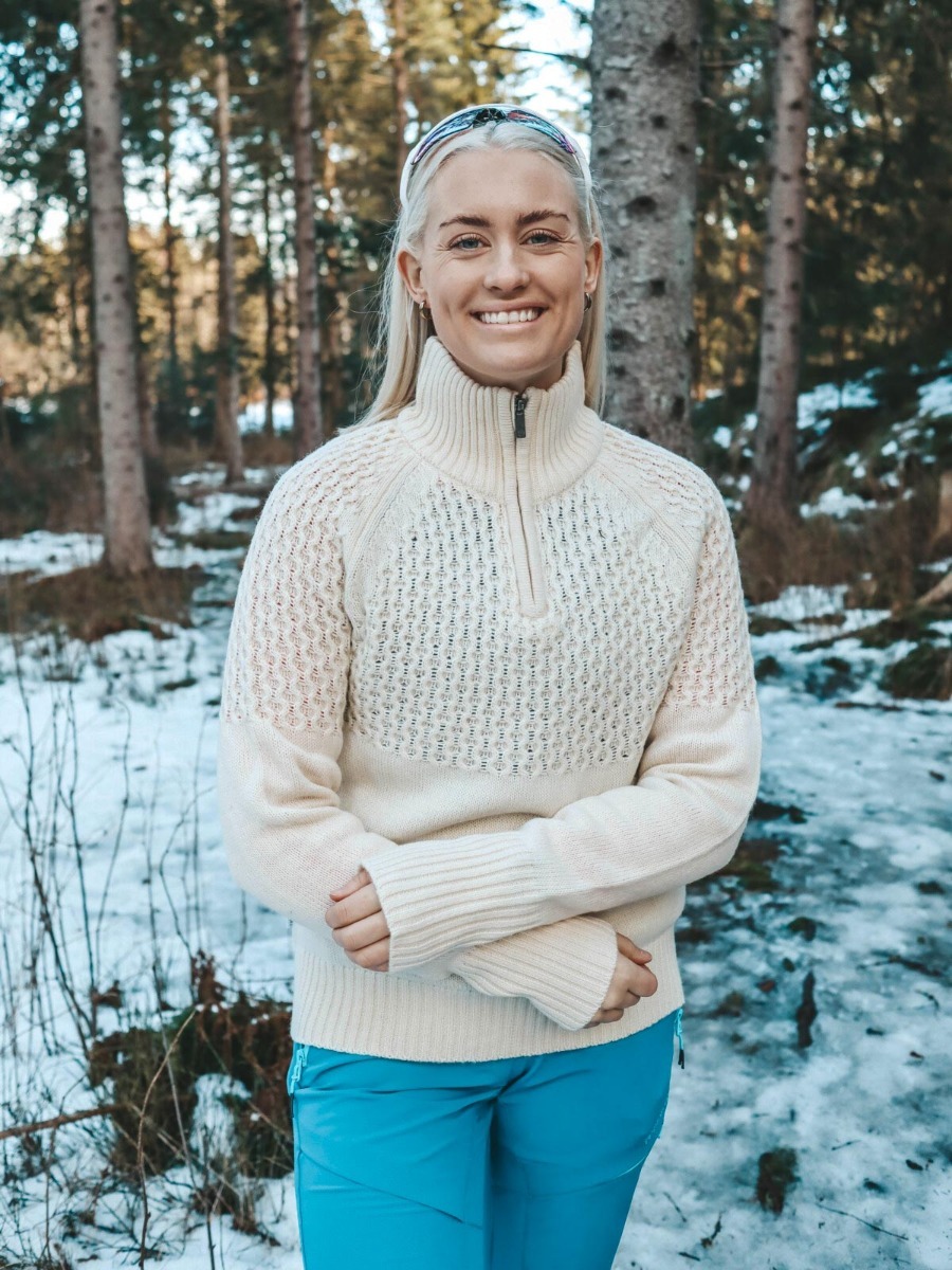 Twentyfour Mellow Wave Ull Half zip Bomull