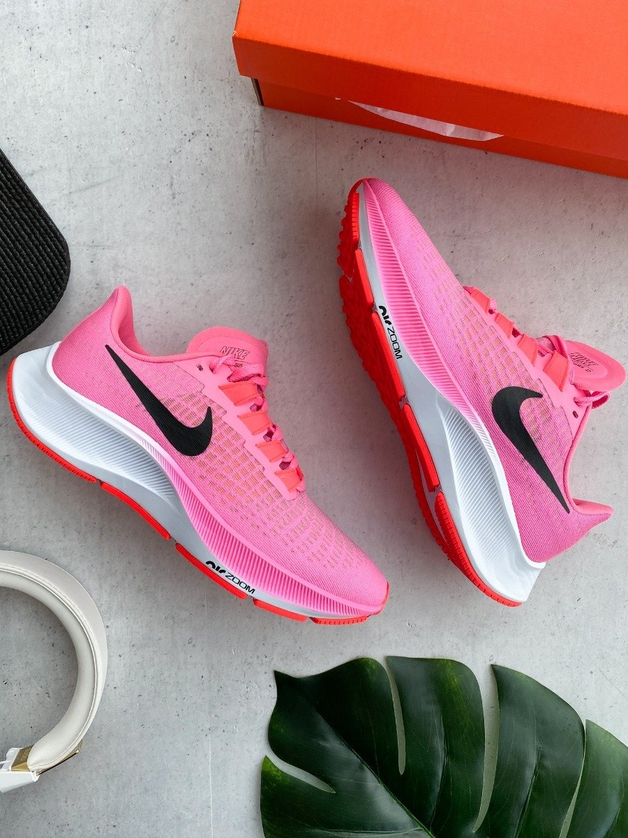 Nike Air Zoom Pegasus 37 Pink Glow/ Black-Platinum Violet-White