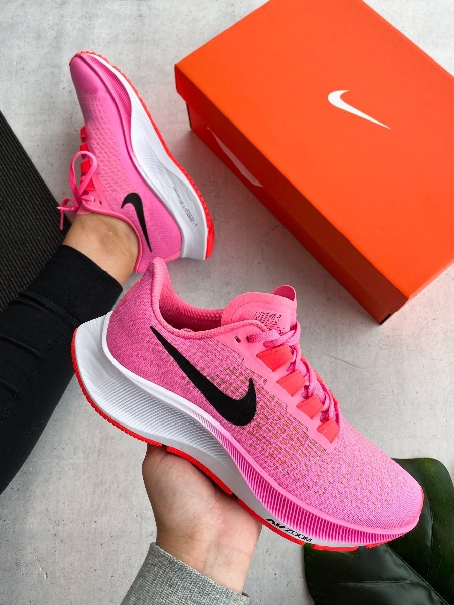 Nike Air Zoom Pegasus 37 Pink Glow/ Black-Platinum Violet-White