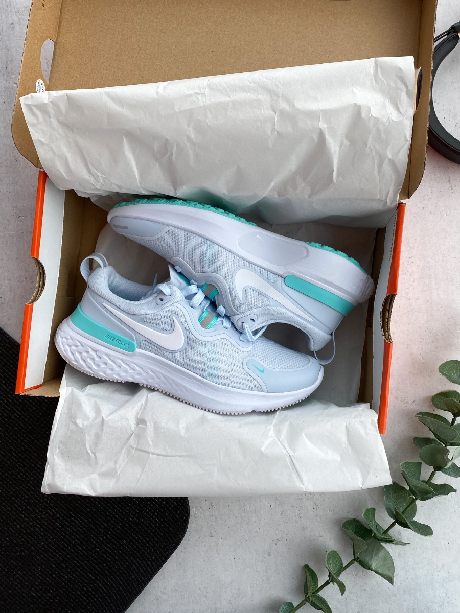 Nike React Miler Football Grey/ White-Aurora Green