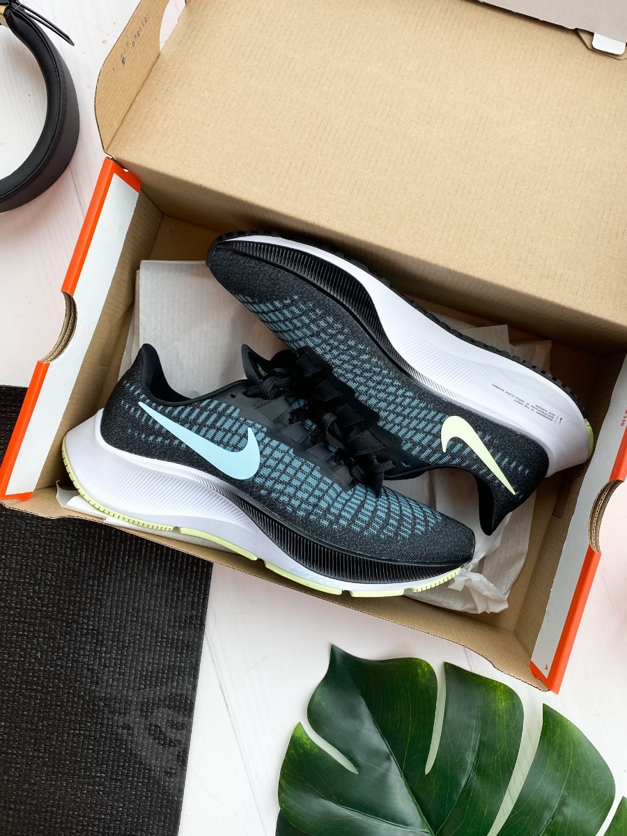 Nike Air Zoom Pegasus 37 Black/ Glacier Ice-Barely Volt-White