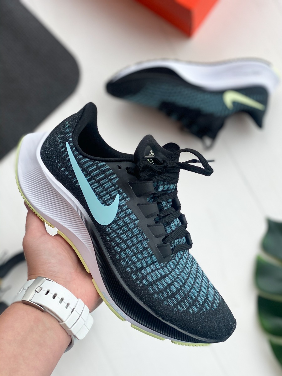 Nike Air Zoom Pegasus 37 Black/ Glacier Ice-Barely Volt-White