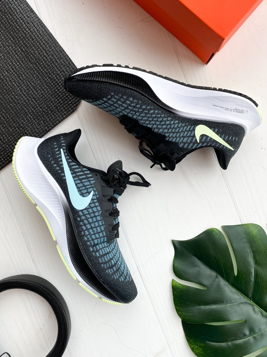 Nike Air Zoom Pegasus 37 Black/ Glacier Ice-Barely Volt-White