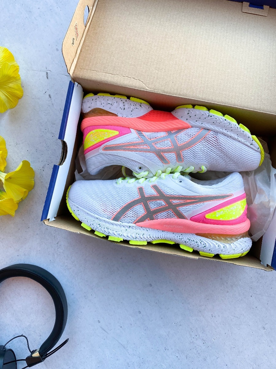 ASICS Gel-Nimbus 22 Lite-Show White/ Sun Coral