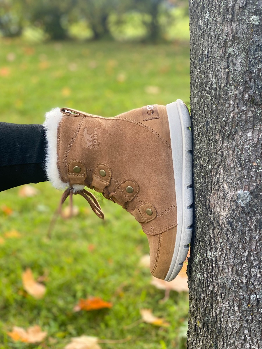 Sorel Explorer Joan Camel Brown/ Ancient Fossil