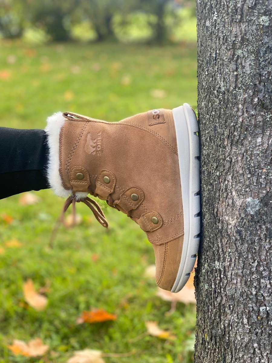 Sorel Explorer Joan Camel Brown/ Ancient Fossil