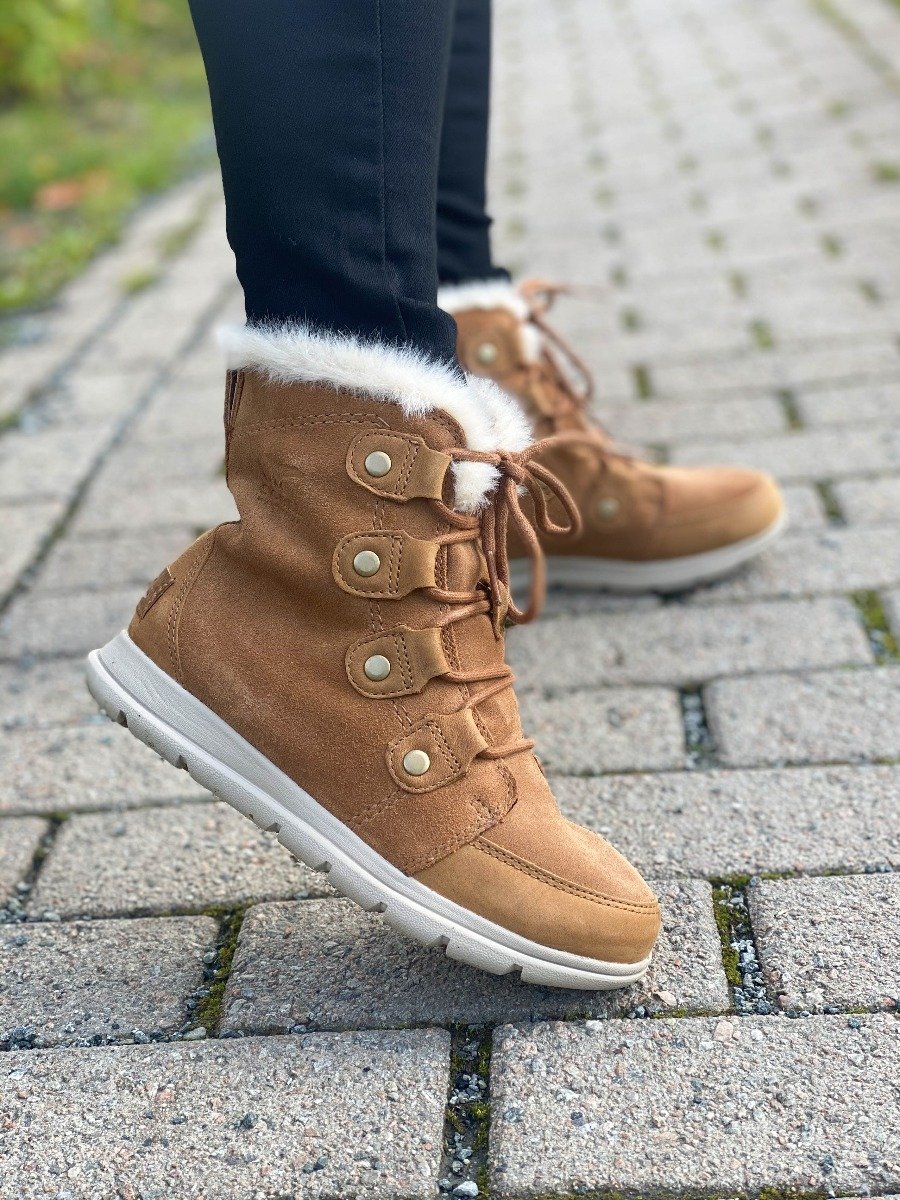 Sorel Explorer Joan Camel Brown/ Ancient Fossil