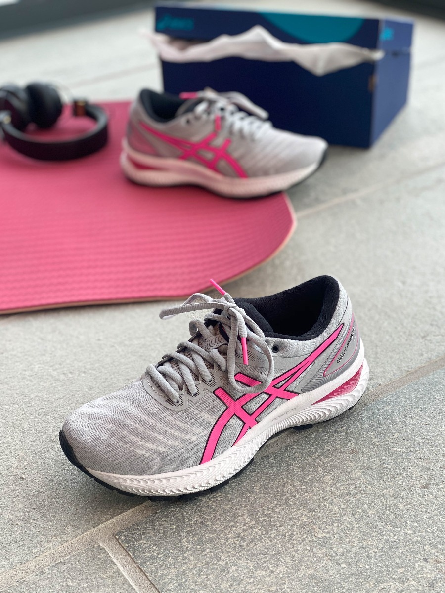 ASICS Gel-Nimbus 22 Piedmont Grey/ Hot Pink