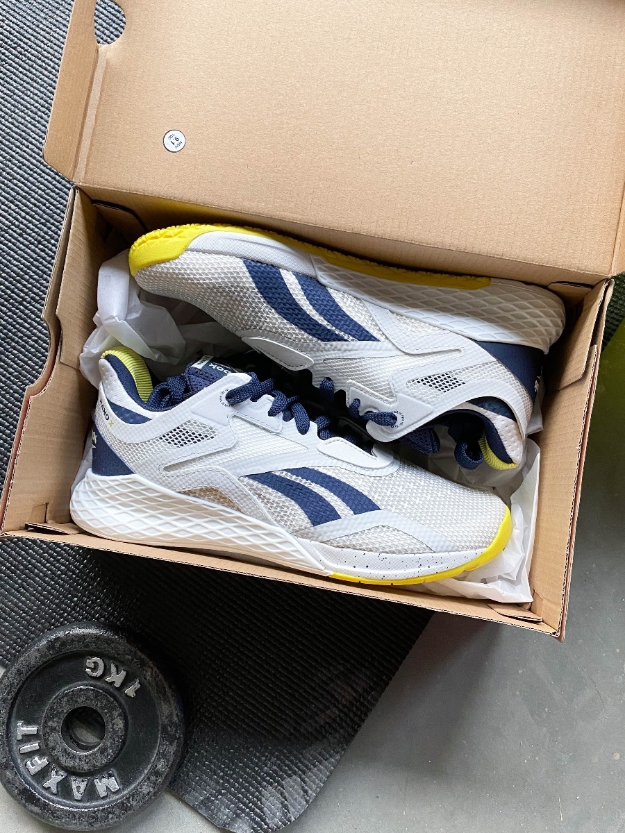 Reebok Nano X True Grey/ Vector Navy/ Chartreuse