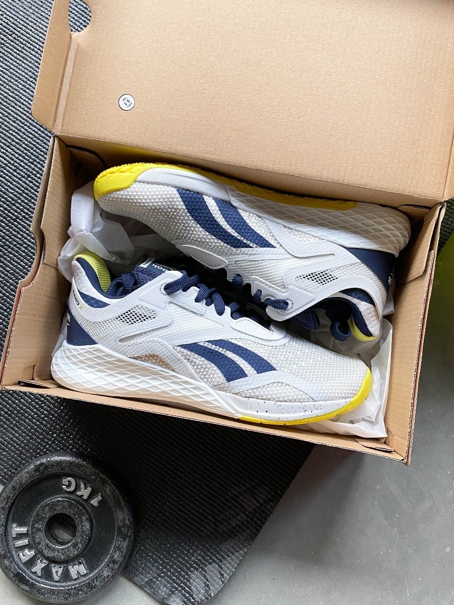Reebok Nano X True Grey/ Vector Navy/ Chartreuse