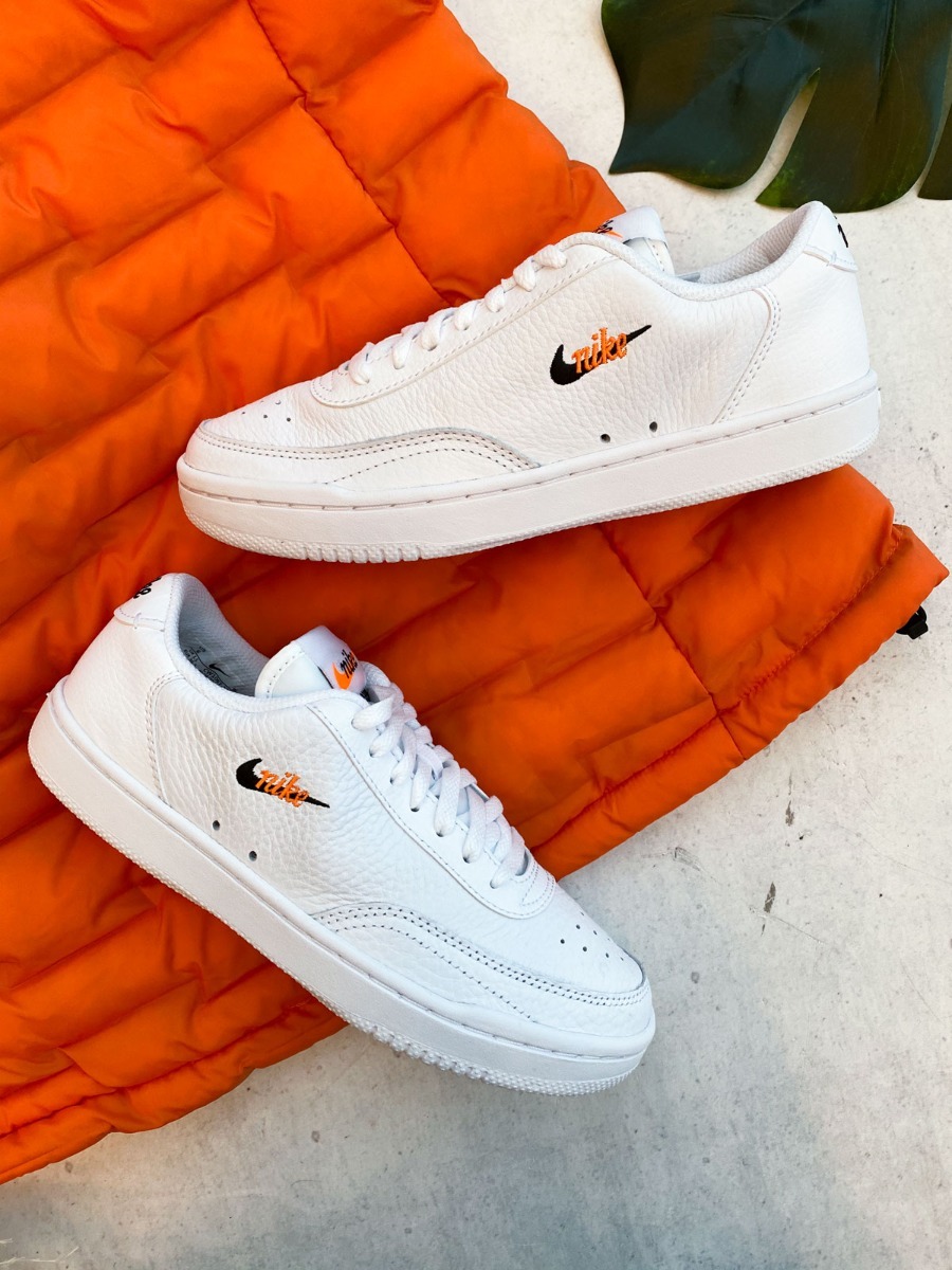 Nike Court Vintage Premium White/Black/Total Orange