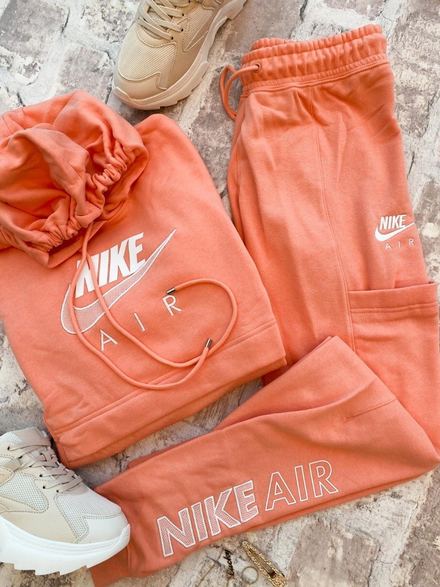 Nike Sportswear Air Hoodie Crimson Bliss/ White