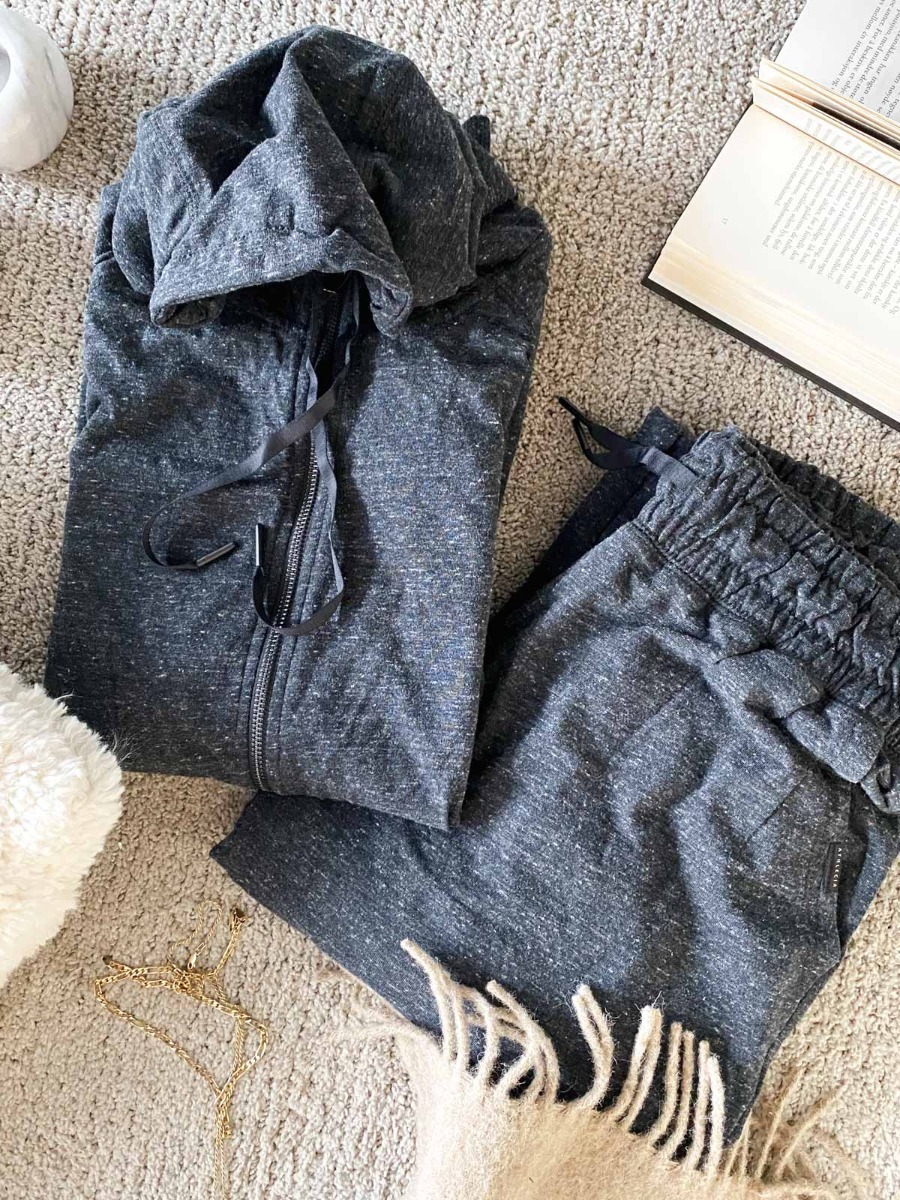 Athlecia Chestine Melange Sweat Hoody Dark Grey Melange