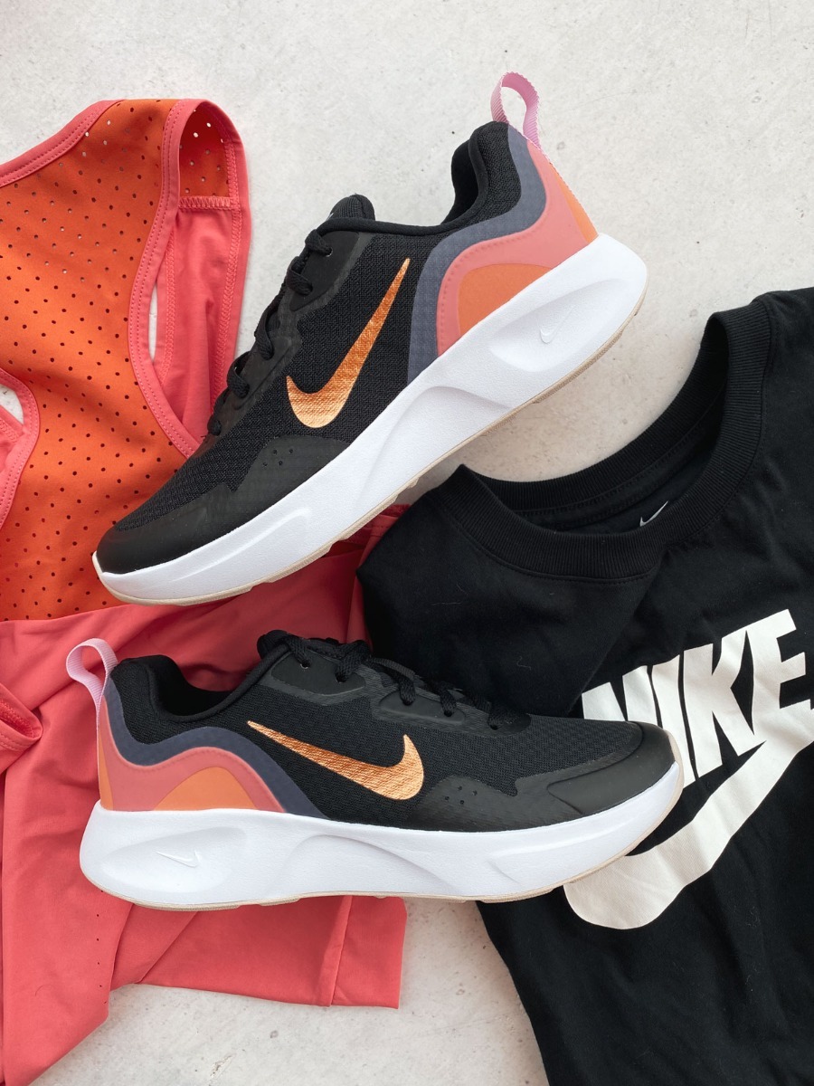 Nike Wearallday Black/ Metallic Copper-Ozone Blue