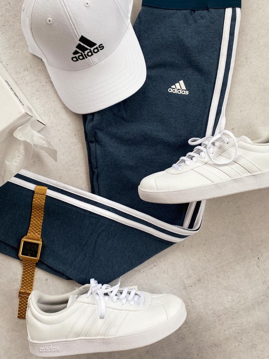 adidas 3-Stripes Legging Crew Navy Mel / White