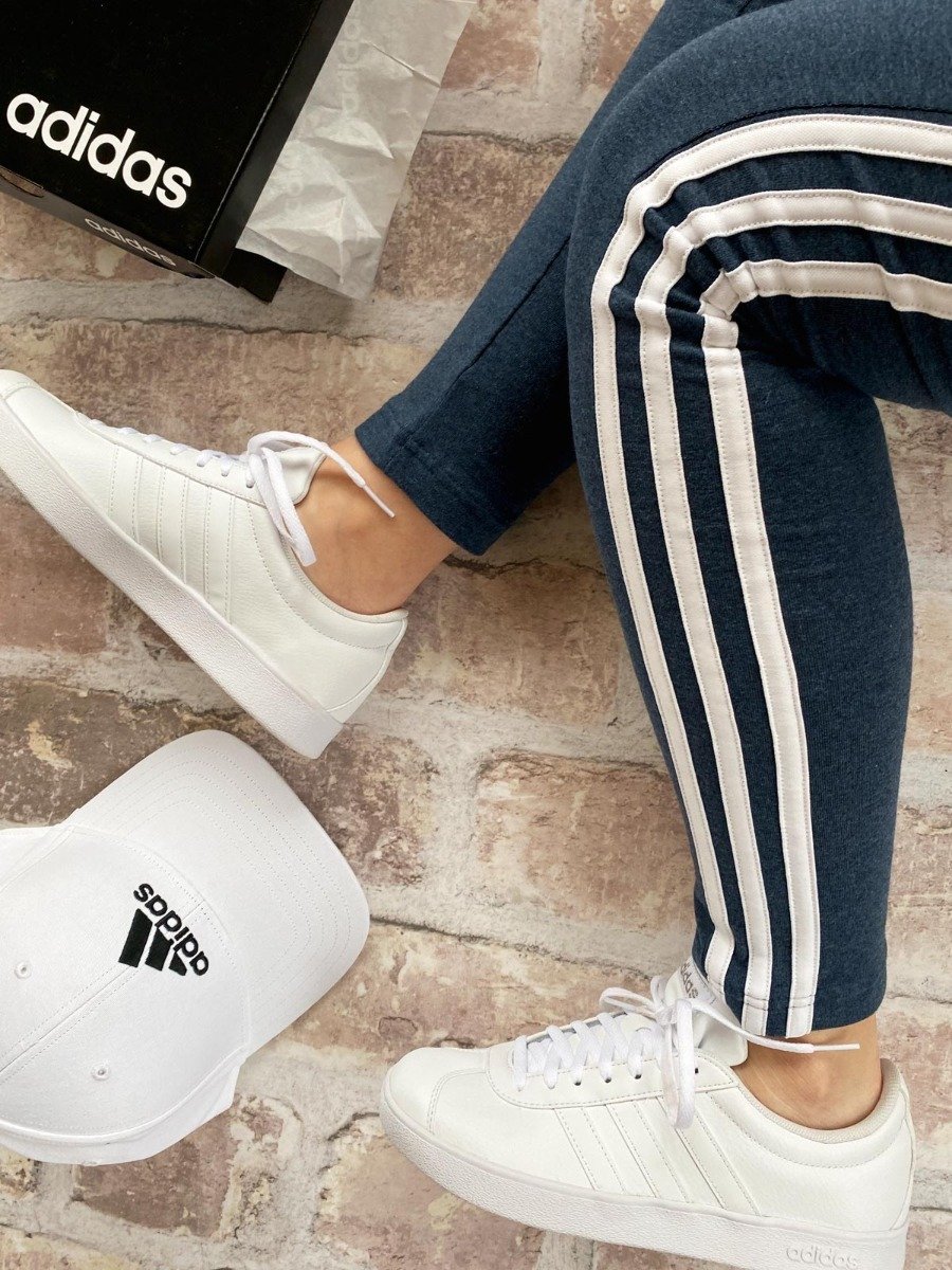 adidas 3-Stripes Legging Crew Navy Mel / White