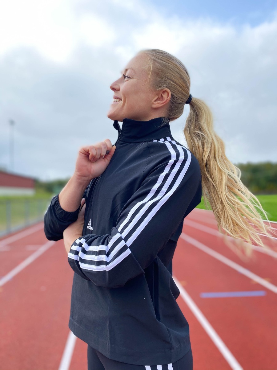 adidas Woven 3 stripes Training Half Zip Black/ White