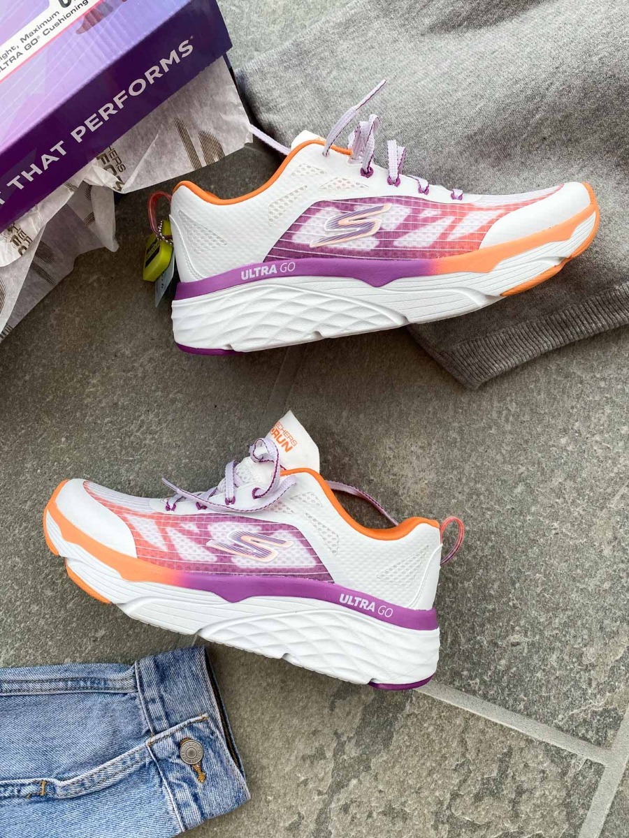 Skechers Max Cushioning Elite White Orange