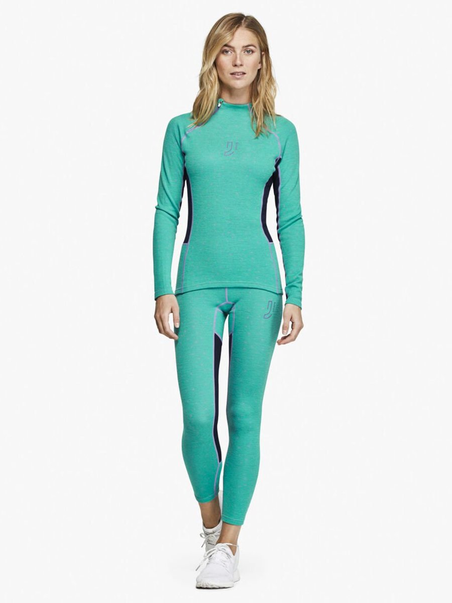 Johaug Maven Wool Half Zip Bgreen