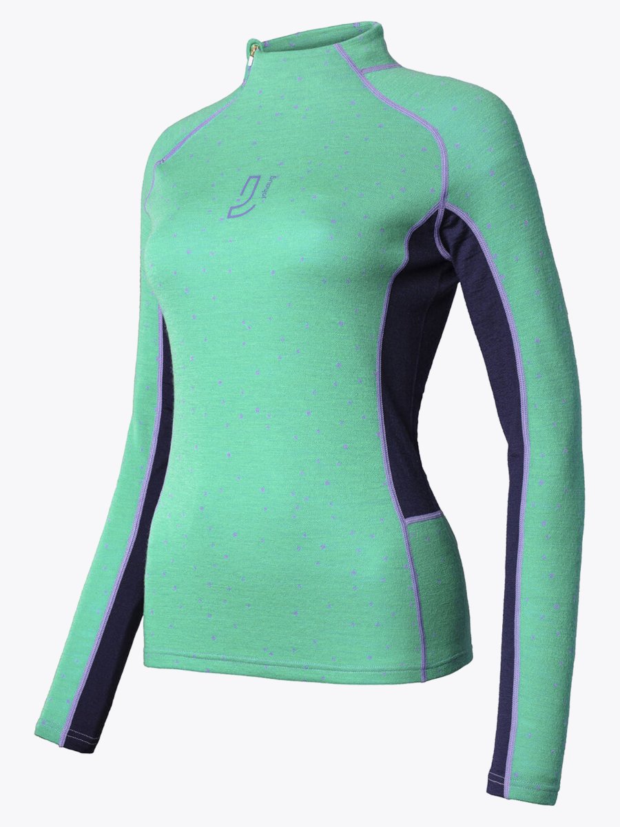 Johaug Maven Wool Half Zip Bgreen