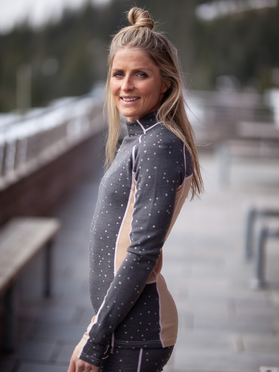 Johaug Maven Wool Half Zip Shadow