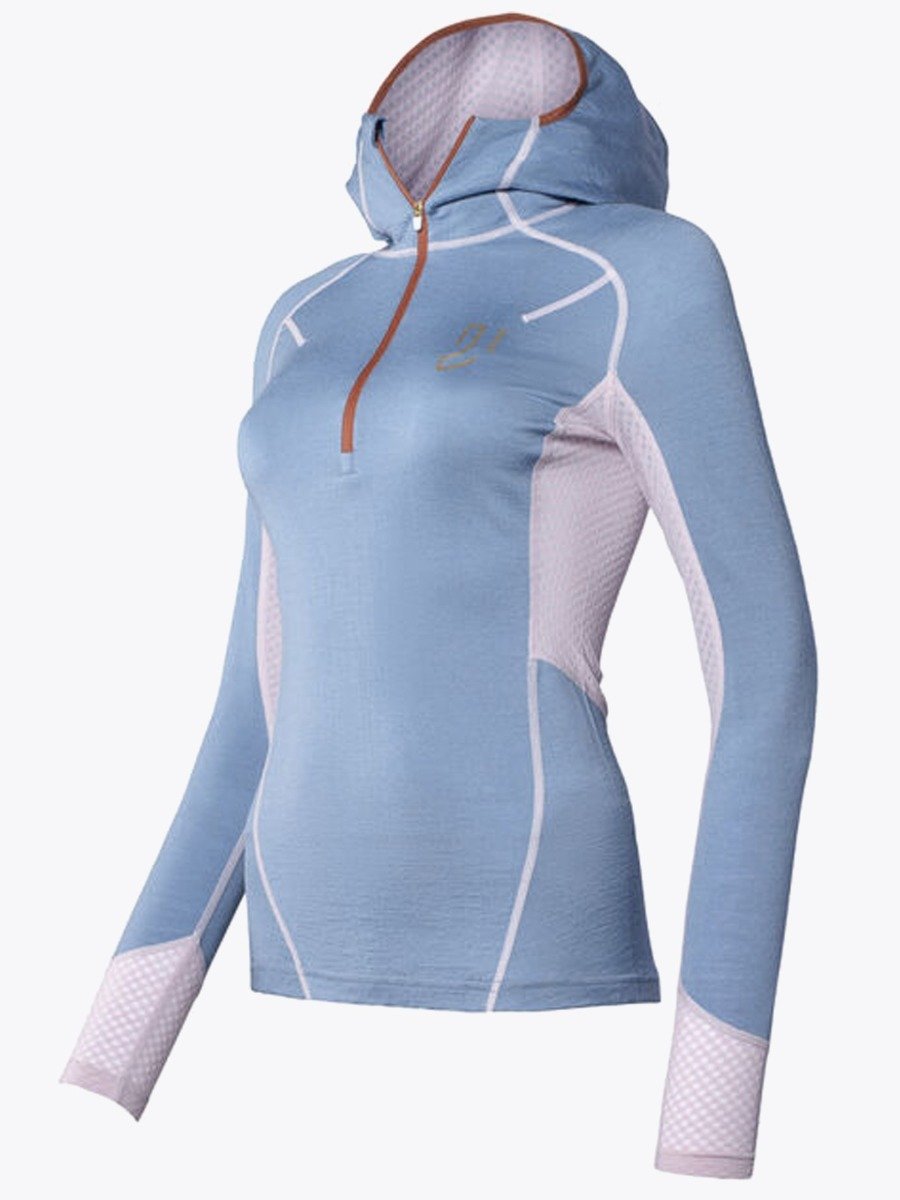 Johaug Lithe Tech-Wool Hood Blues