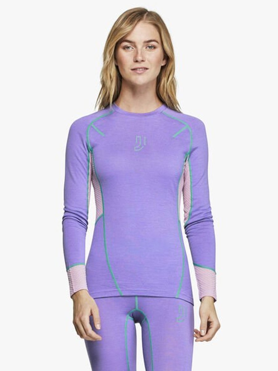 Johaug Lithe Tech-Wool Long Sleeve Purple
