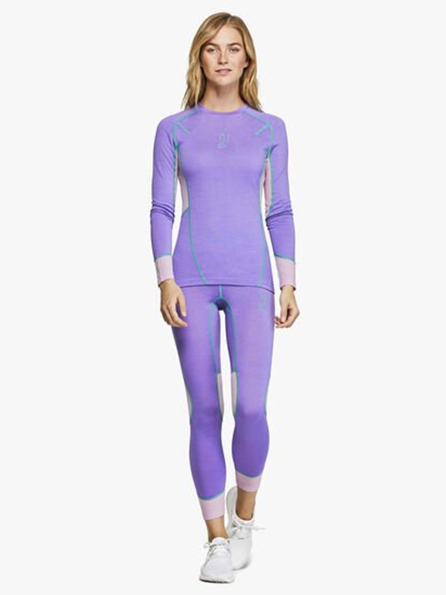 Johaug Lithe Tech-Wool Long Sleeve Purple