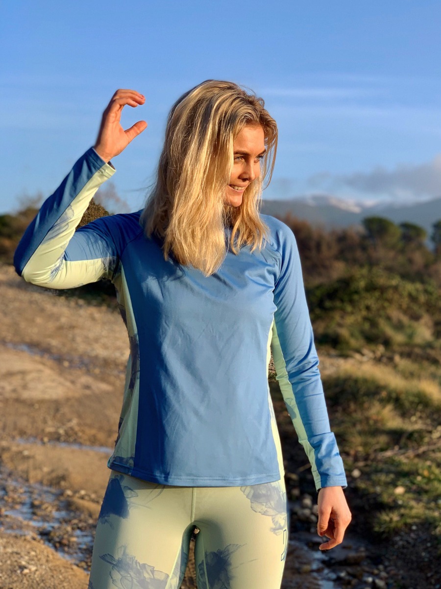 Johaug Jade Half Zip Lakeblue