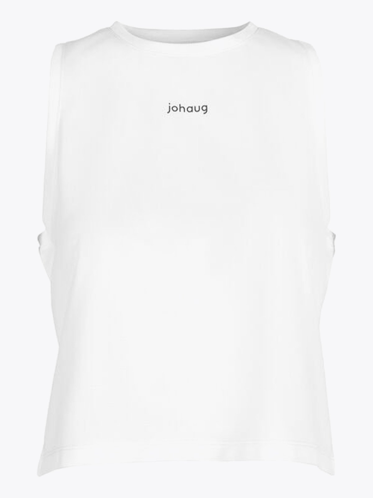 Johaug Cropped Tank White
