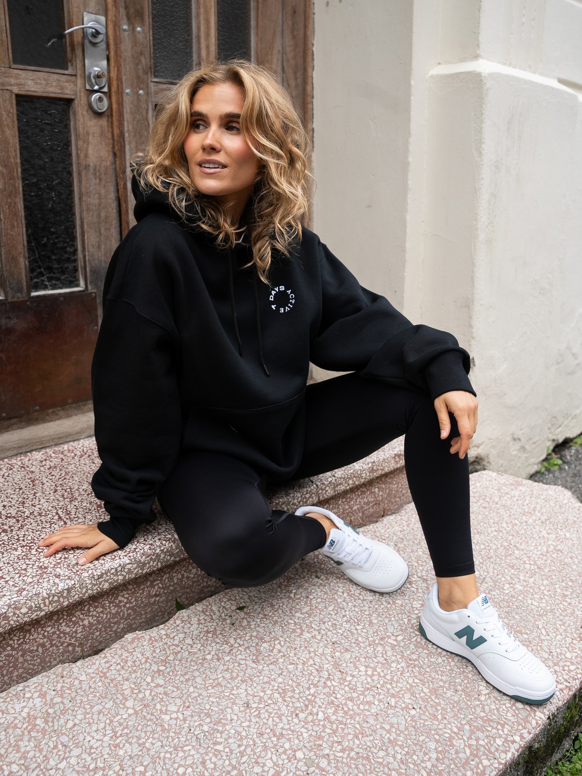 7 DAYS Active Organic Regular Hoodie Black