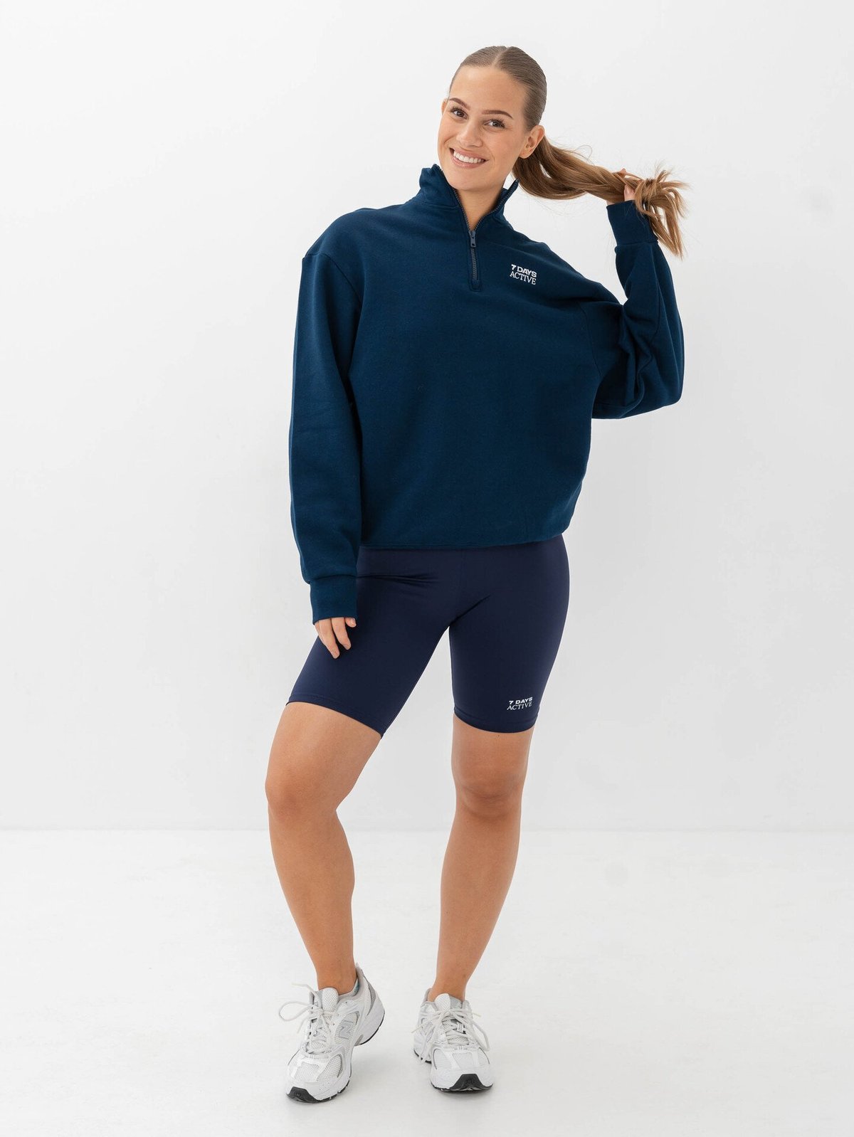 7 DAYS Active Signature Bike Shorts Navy