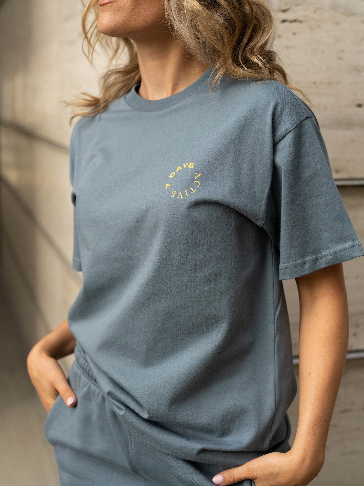 7 DAYS Active Organic Regular Fit Tee Stormy Weather