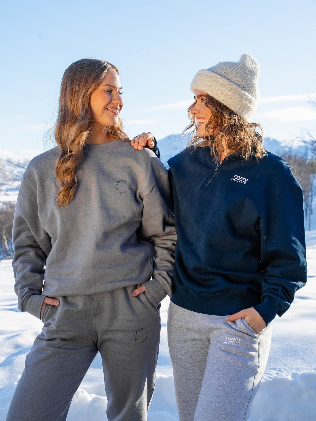 7 DAYS Active Organic Regular Half Zip Pageant Blue