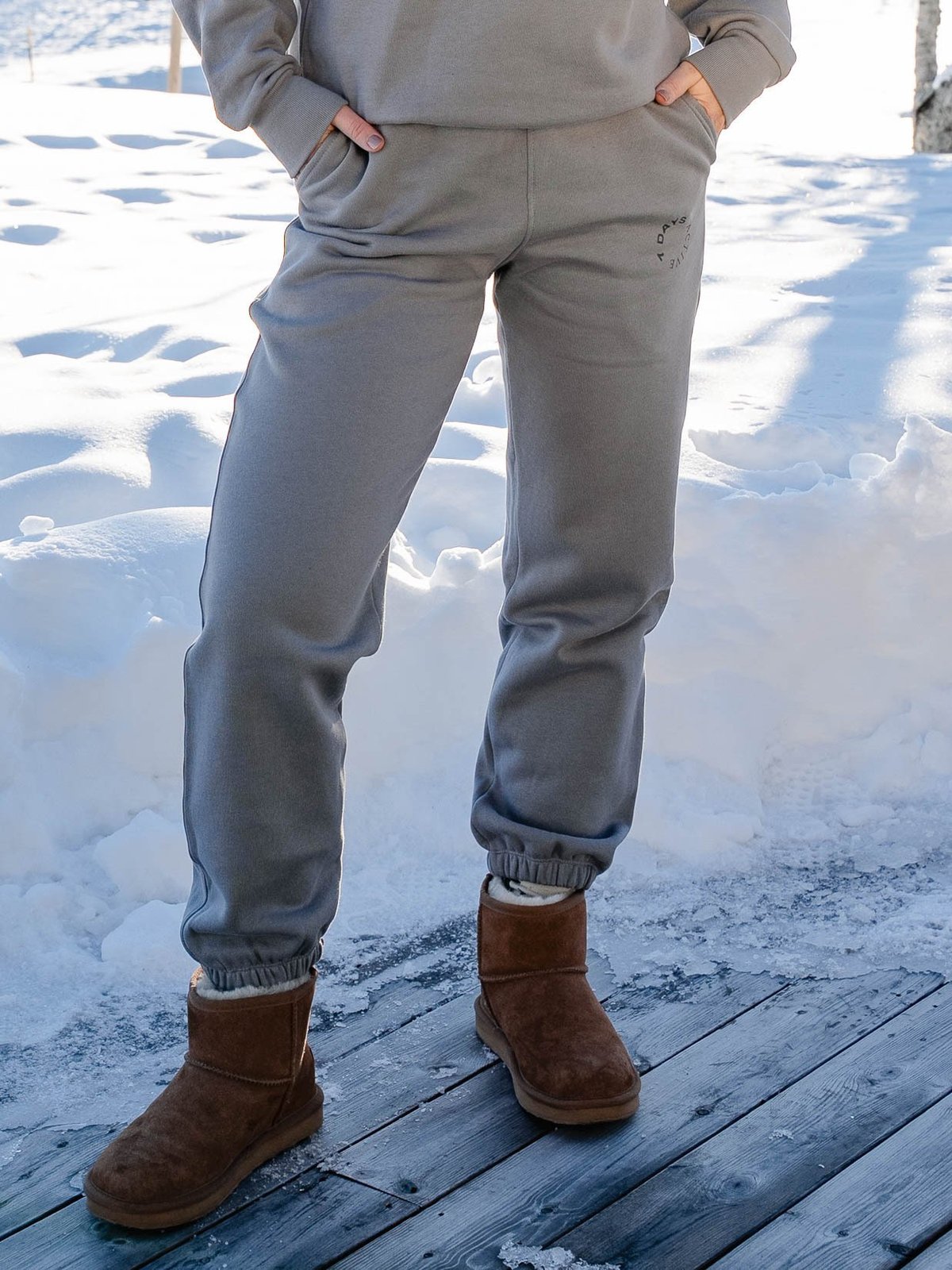 7 DAYS Active Organic Sweatpants Sharkskin