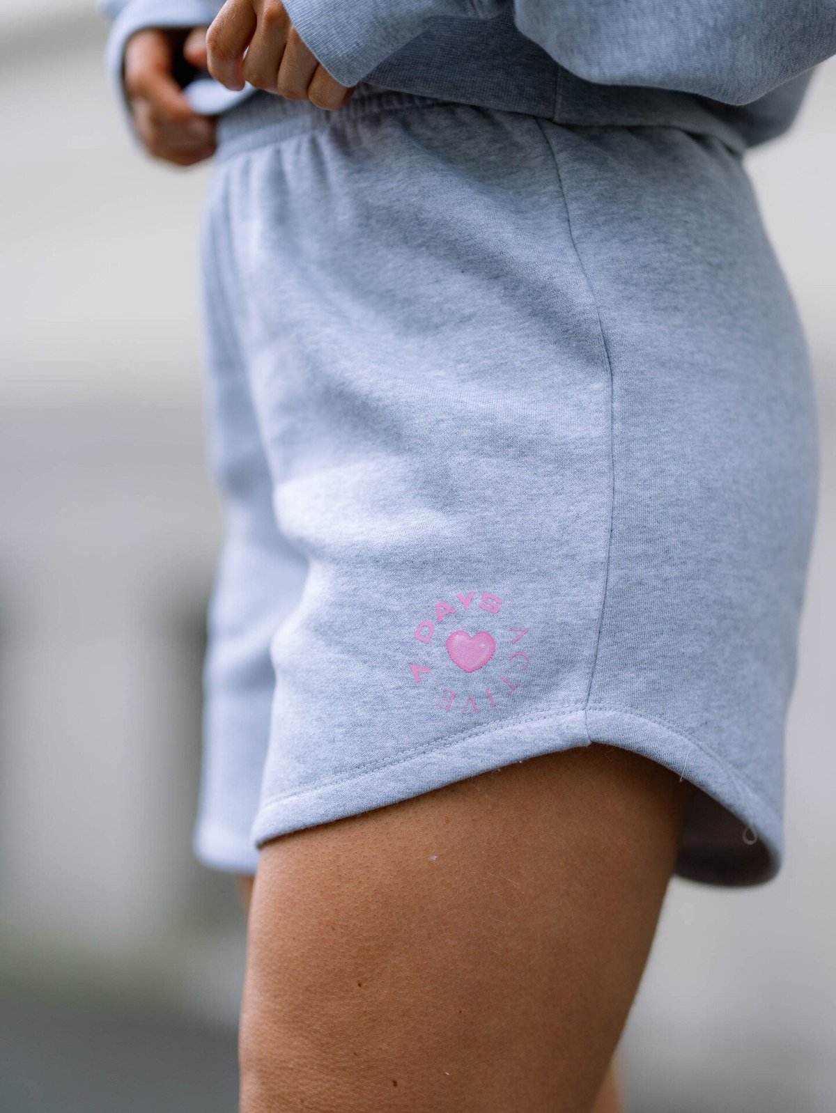 7 DAYS Active Organic Barb Shorts Heather Grey