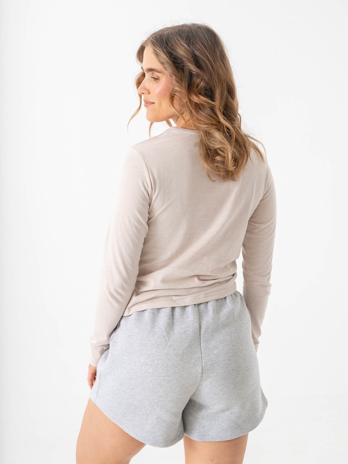 7 DAYS Active Fitted Long Sleeve Silver Grey