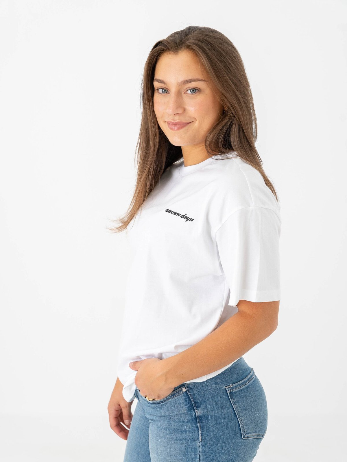 7 DAYS Active Organic Star Tee Brilliant White