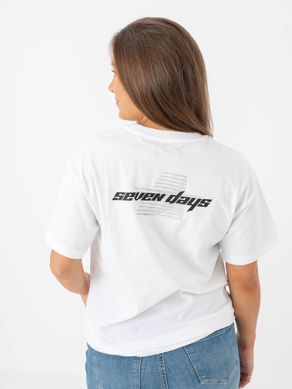 7 DAYS Active Organic Star Tee Brilliant White