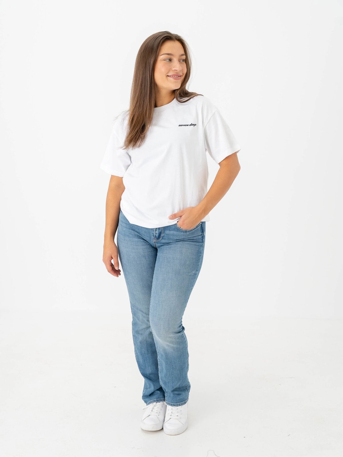 7 DAYS Active Organic Star Tee Brilliant White