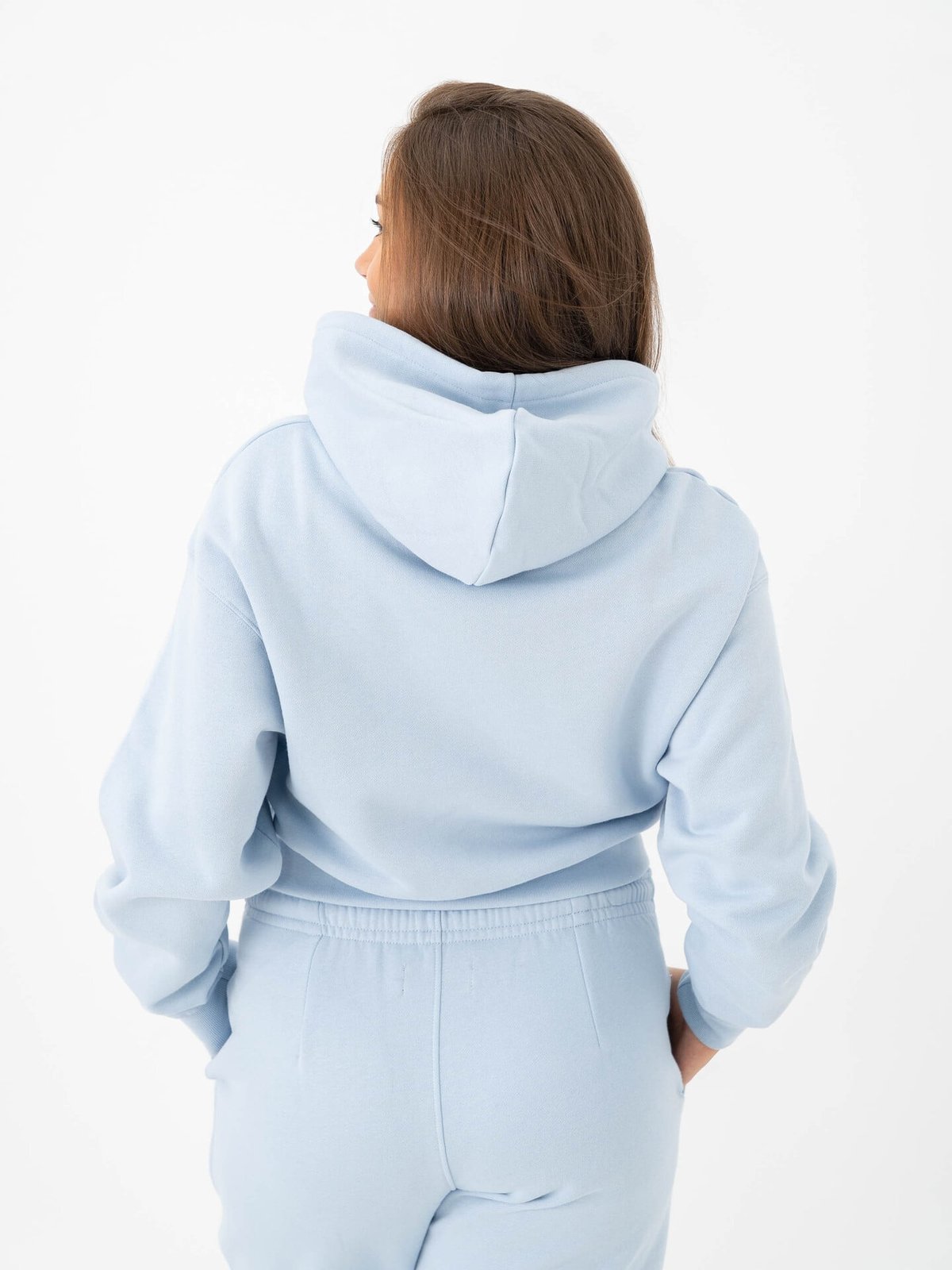 7 DAYS Active Organic Fitted Hoodie Kentucky Blue