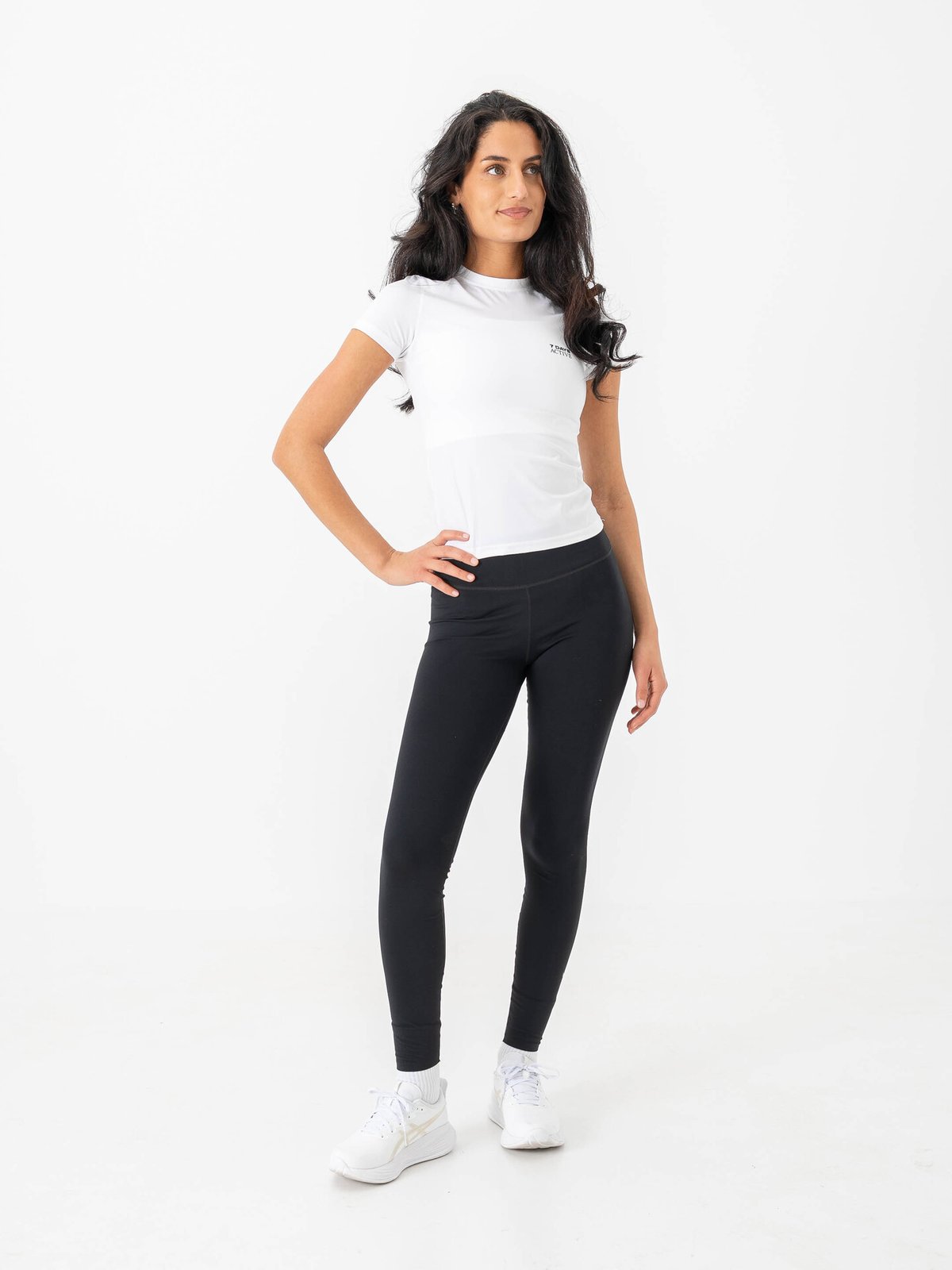 7 DAYS Active Womens Short Sleeve Tee Brilliant White