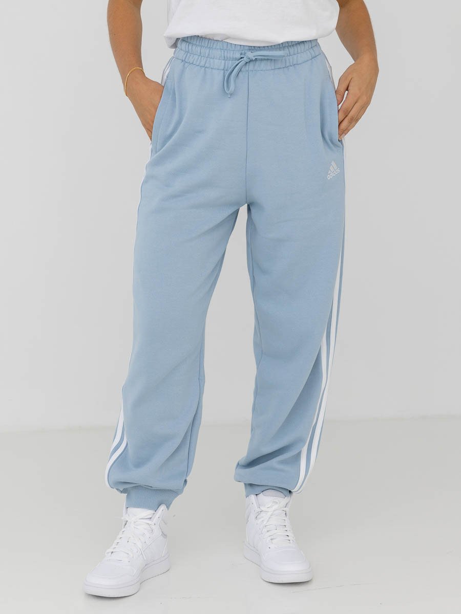 adidas 3-Stripes French Terry Loose Pant Wonder Blue