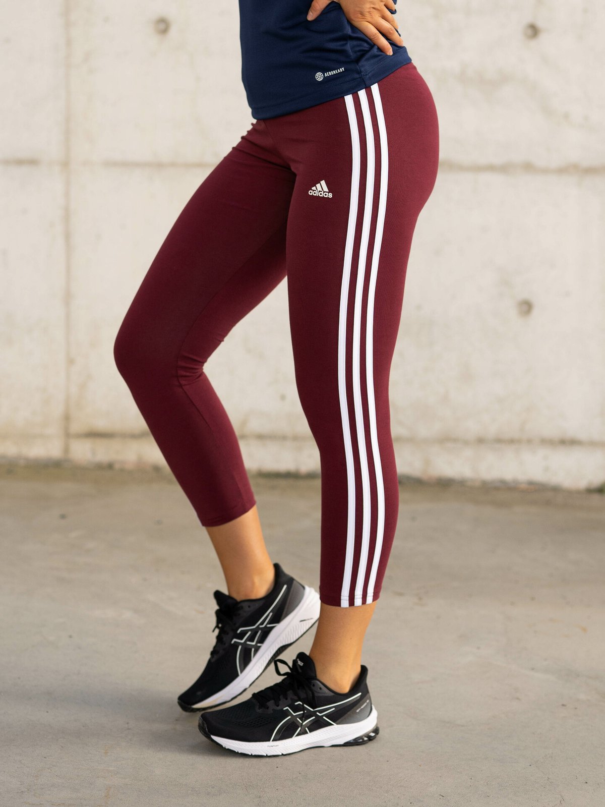 adidas 3-Stripes High Waist Legging Rød