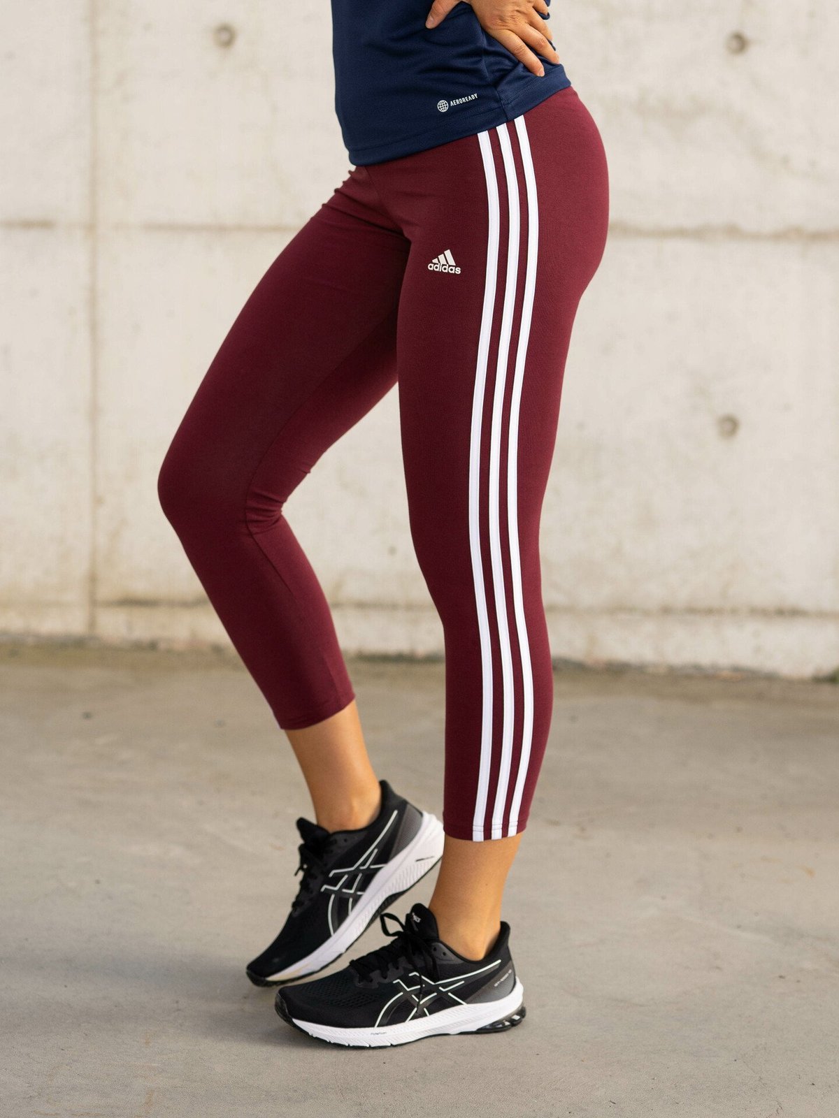 adidas 3-Stripes High Waist Legging Rød