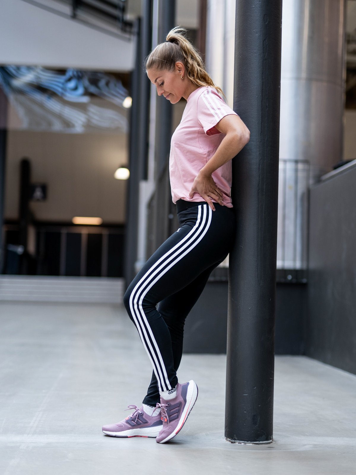 adidas 3-Stripes Legging Black / White