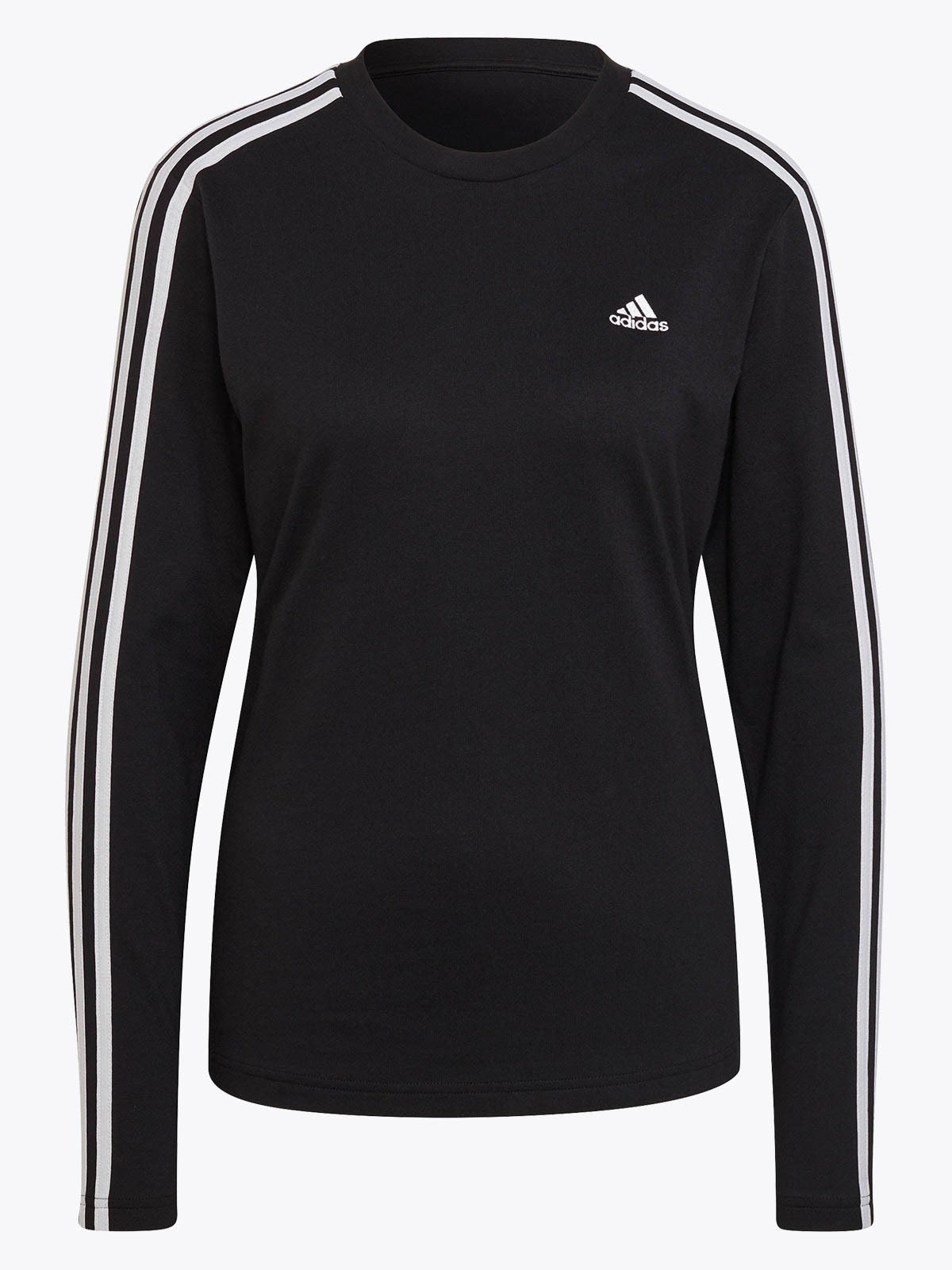 adidas 3-Stripes Long Sleeve Black / White