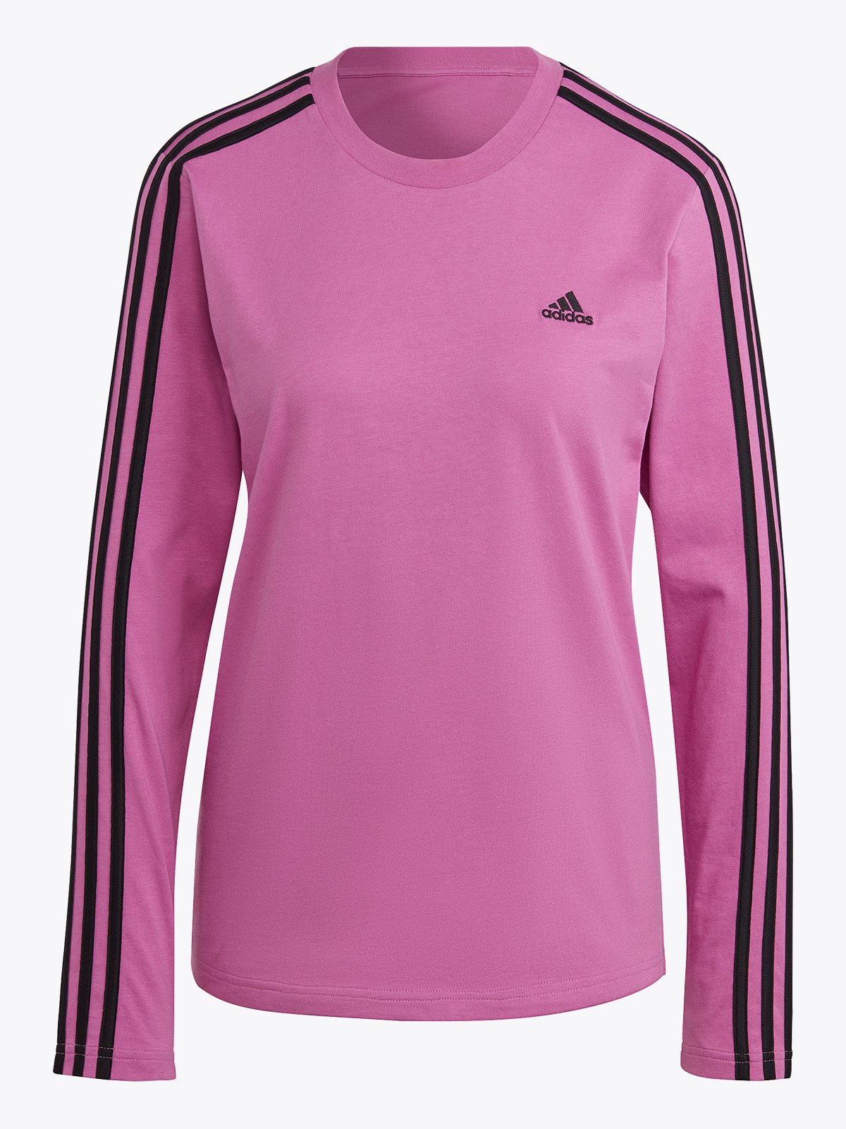 adidas 3-Stripes Long Sleeve Semi Pulse Lilac/Black
